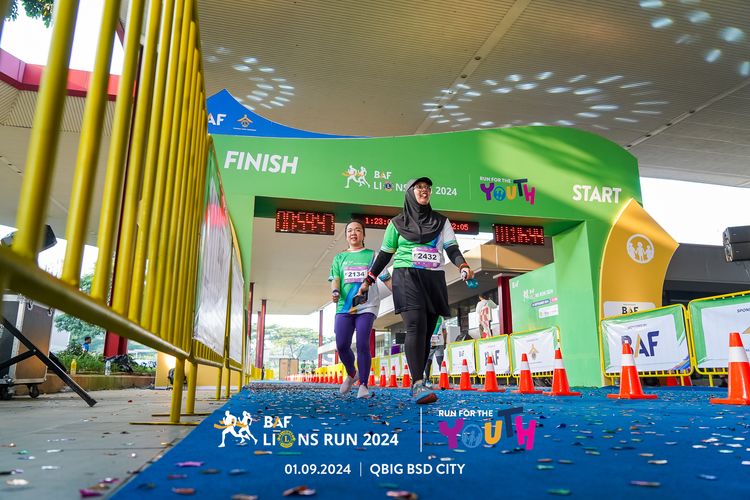 Race photo from BAF LIONS RUN 2024