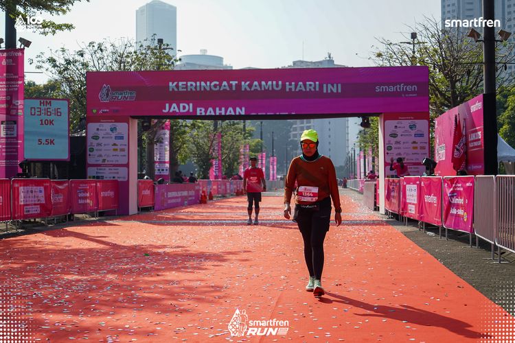 Race photo from Smartfren Run 2025 