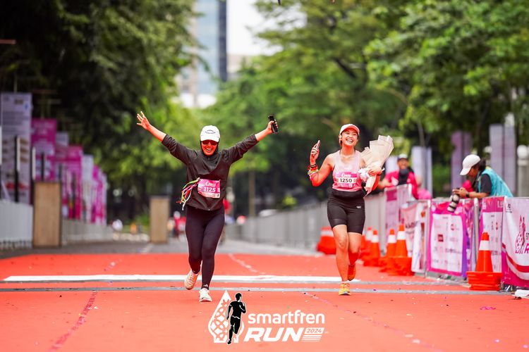 Race photo from Smartfren Run 2024