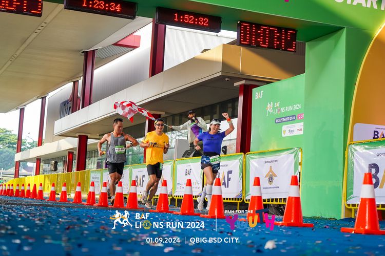 Race photo from BAF LIONS RUN 2024