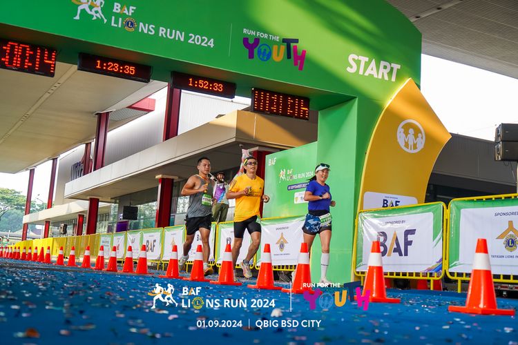 Race photo from BAF LIONS RUN 2024