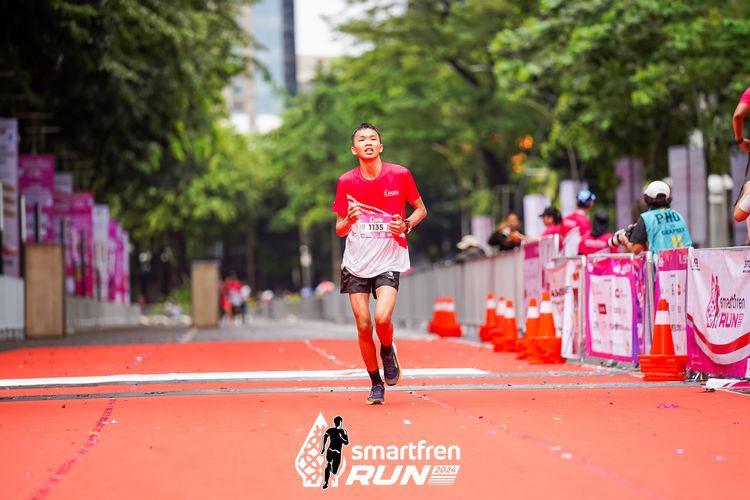Race photo from Smartfren Run 2024