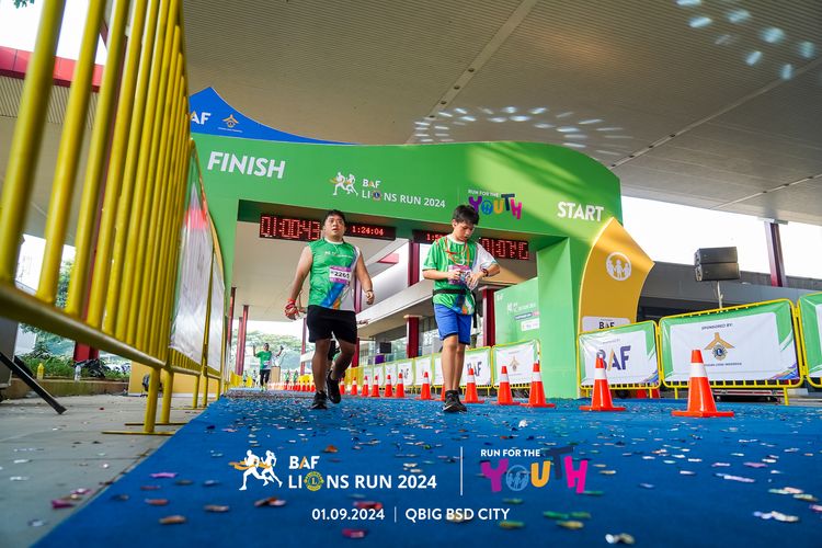 Race photo from BAF LIONS RUN 2024