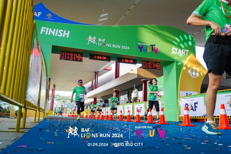 Race photo from BAF LIONS RUN 2024