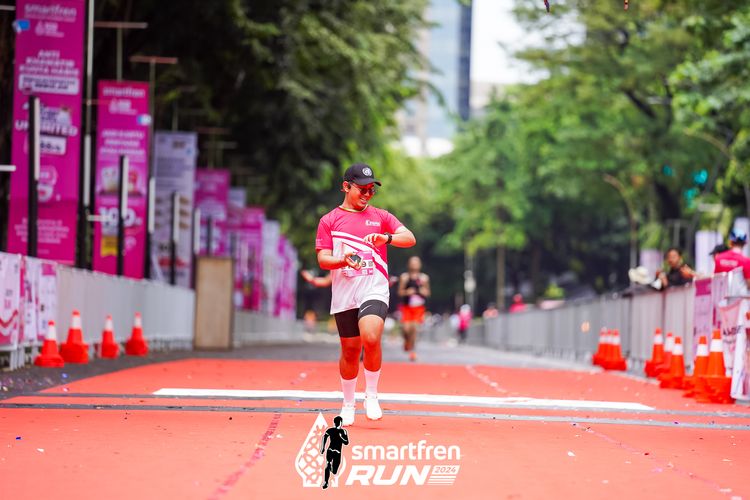 Race photo from Smartfren Run 2024