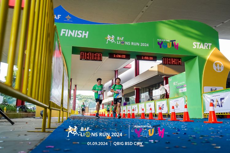Race photo from BAF LIONS RUN 2024