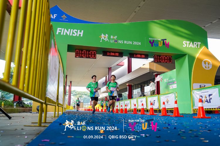 Race photo from BAF LIONS RUN 2024
