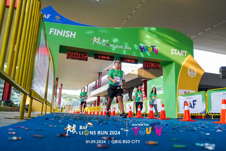 Race photo from BAF LIONS RUN 2024