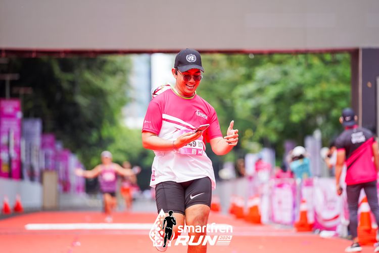 Race photo from Smartfren Run 2024