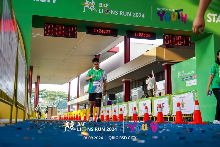 Race photo from BAF LIONS RUN 2024