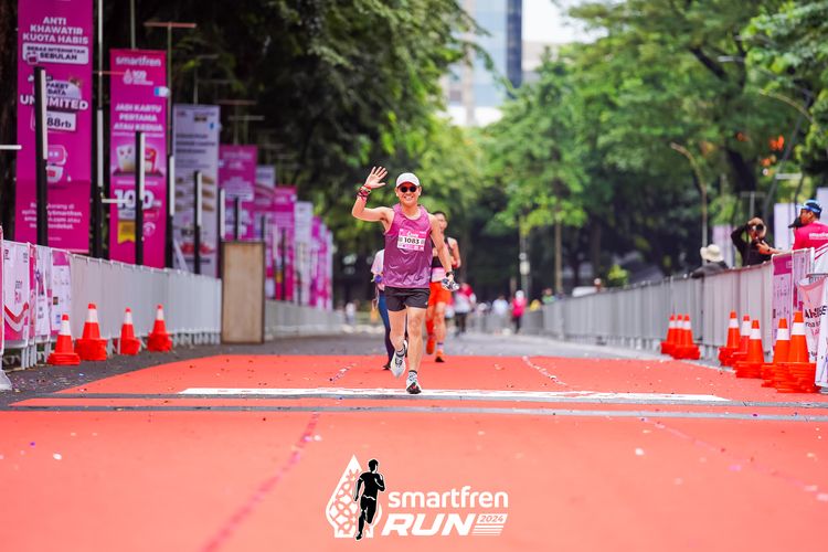 Race photo from Smartfren Run 2024