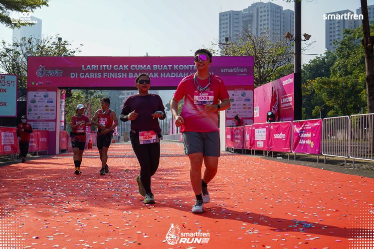 Race photo from Smartfren Run 2025 