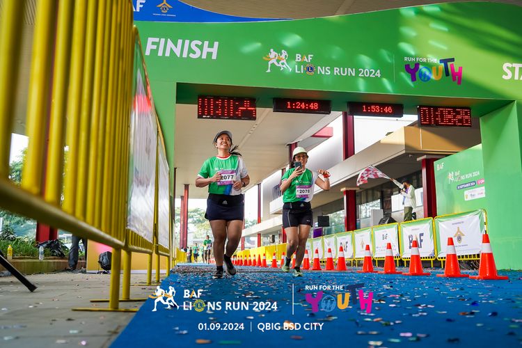 Race photo from BAF LIONS RUN 2024