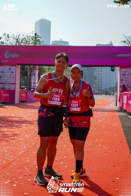 Race photo from Smartfren Run 2025 