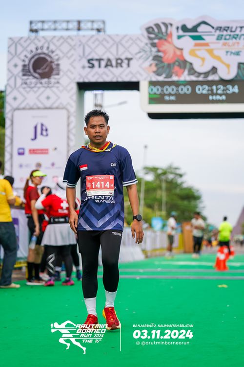 Race photo from Arutmin Borneo Run 2024