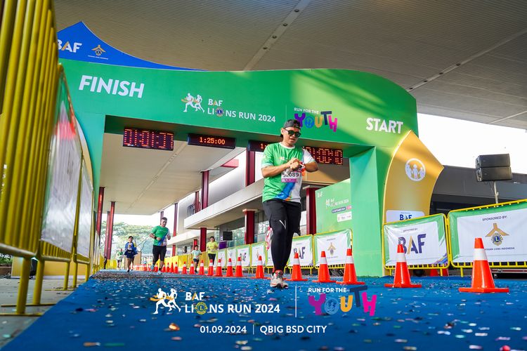 Race photo from BAF LIONS RUN 2024