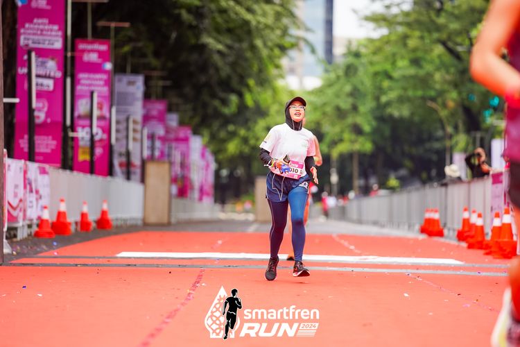 Race photo from Smartfren Run 2024