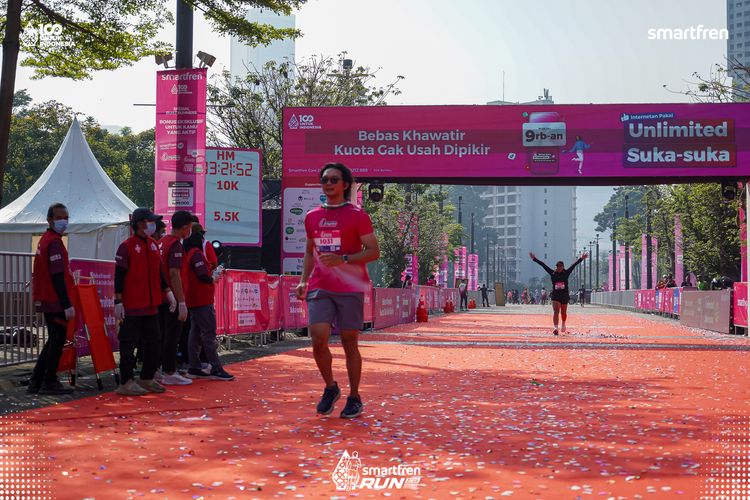 Race photo from Smartfren Run 2025 