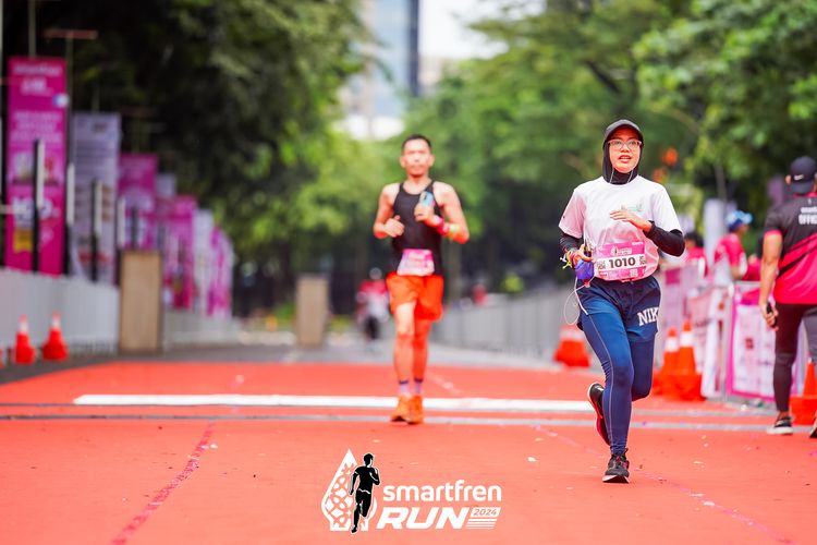 Race photo from Smartfren Run 2024