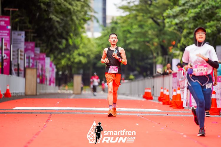 Race photo from Smartfren Run 2024