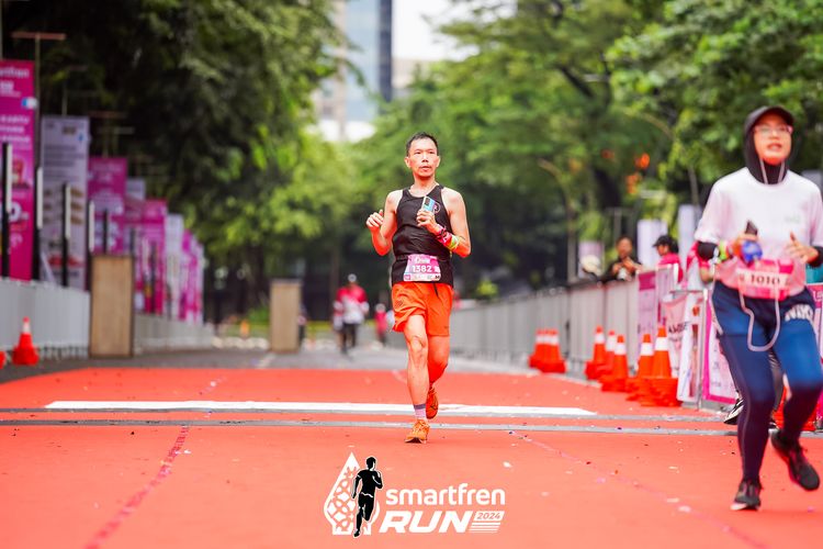 Race photo from Smartfren Run 2024