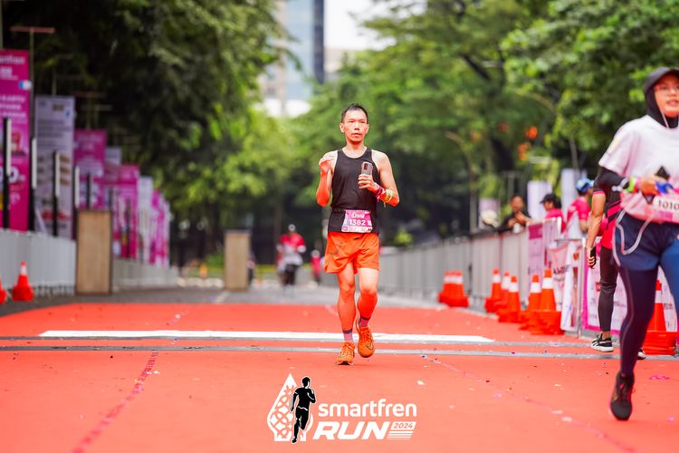 Race photo from Smartfren Run 2024