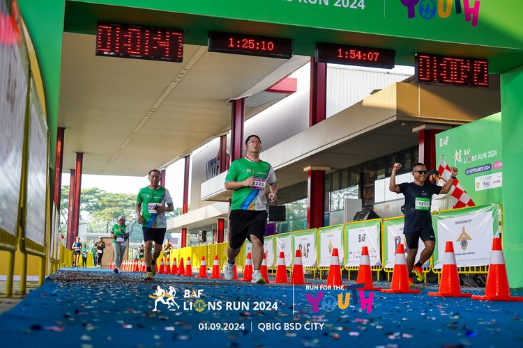 Race photo from BAF LIONS RUN 2024