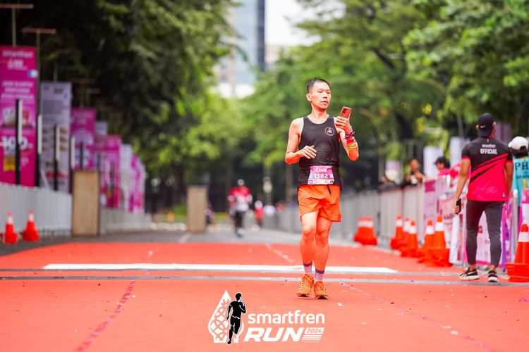 Race photo from Smartfren Run 2024