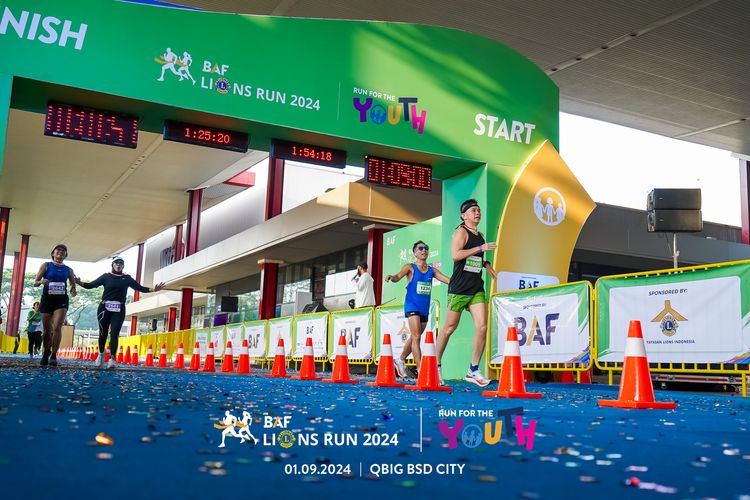 Race photo from BAF LIONS RUN 2024