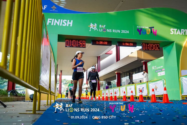 Race photo from BAF LIONS RUN 2024