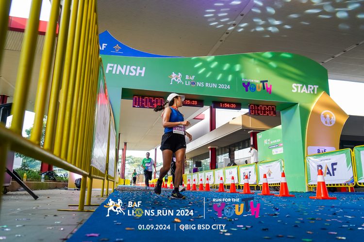 Race photo from BAF LIONS RUN 2024