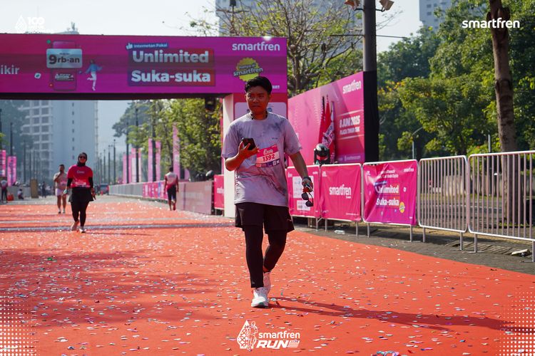 Race photo from Smartfren Run 2025 