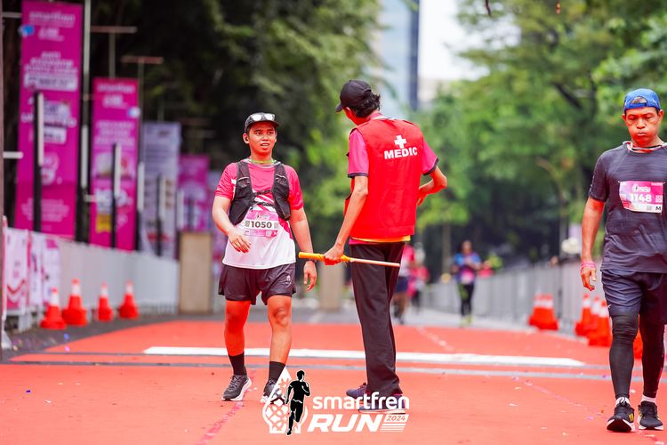 Race photo from Smartfren Run 2024