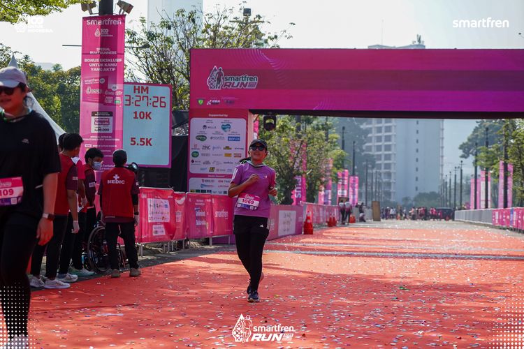 Race photo from Smartfren Run 2025 