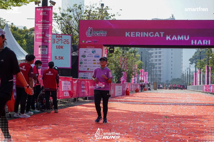 Race photo from Smartfren Run 2025 