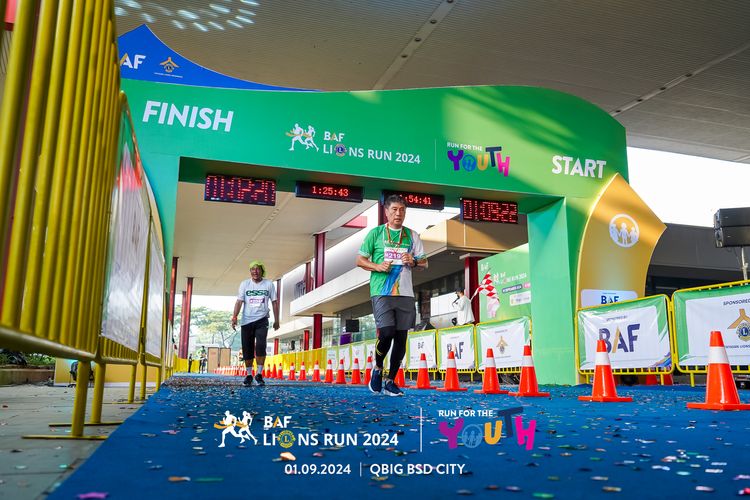 Race photo from BAF LIONS RUN 2024