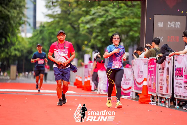 Race photo from Smartfren Run 2024