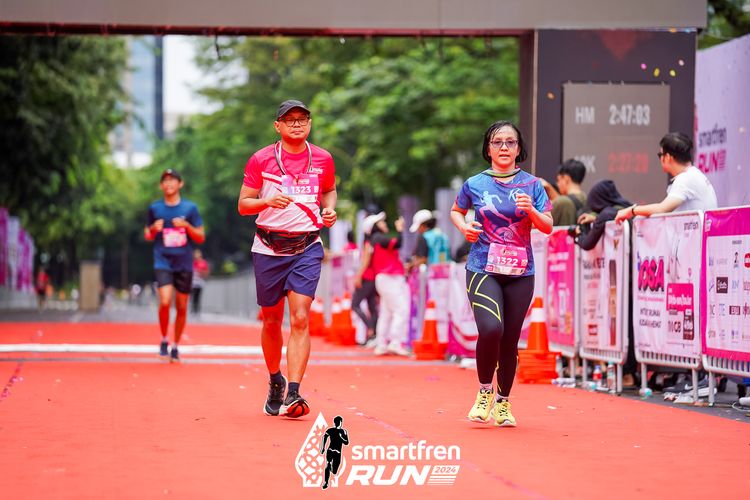 Race photo from Smartfren Run 2024