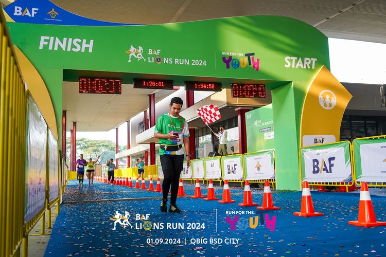 Race photo from BAF LIONS RUN 2024