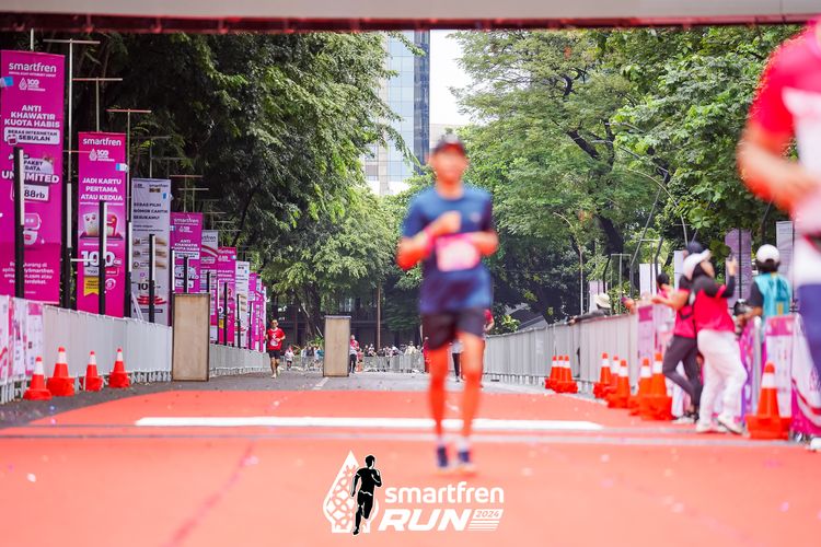 Race photo from Smartfren Run 2024