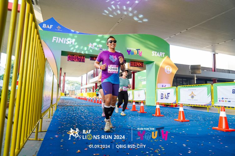 Race photo from BAF LIONS RUN 2024