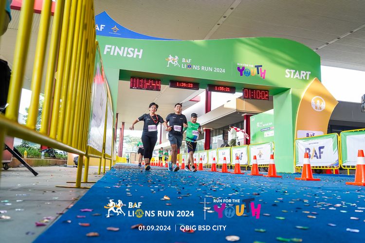 Race photo from BAF LIONS RUN 2024