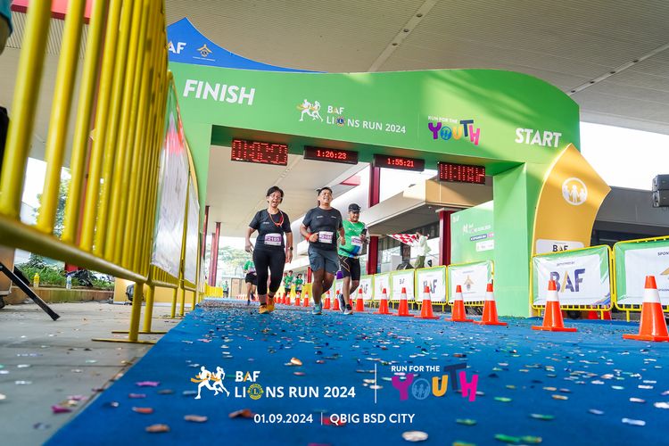 Race photo from BAF LIONS RUN 2024