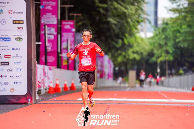 Race photo from Smartfren Run 2024
