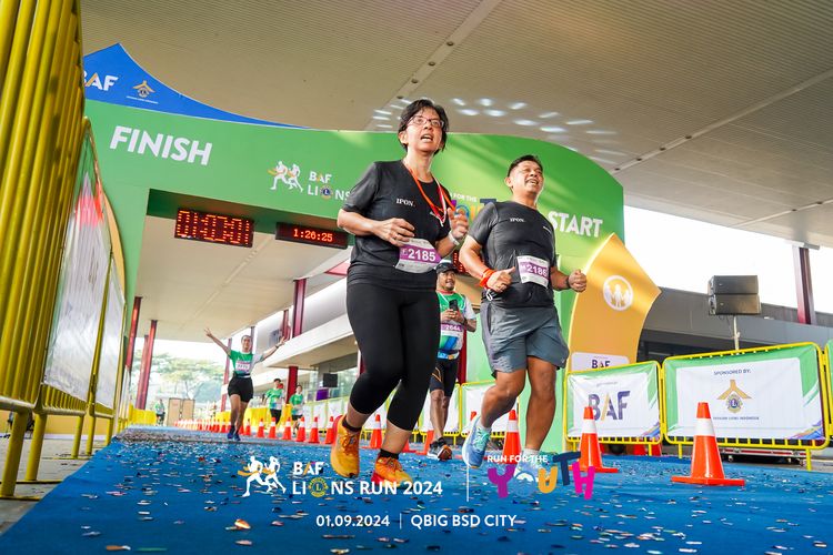 Race photo from BAF LIONS RUN 2024