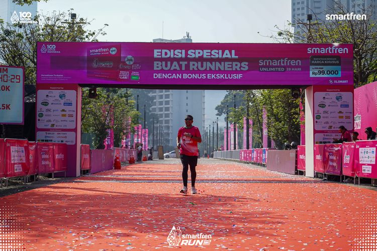 Race photo from Smartfren Run 2025 