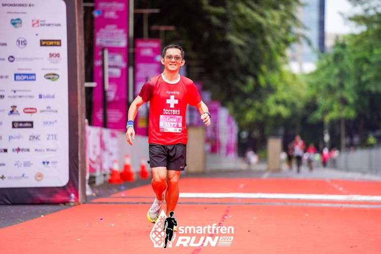 Race photo from Smartfren Run 2024