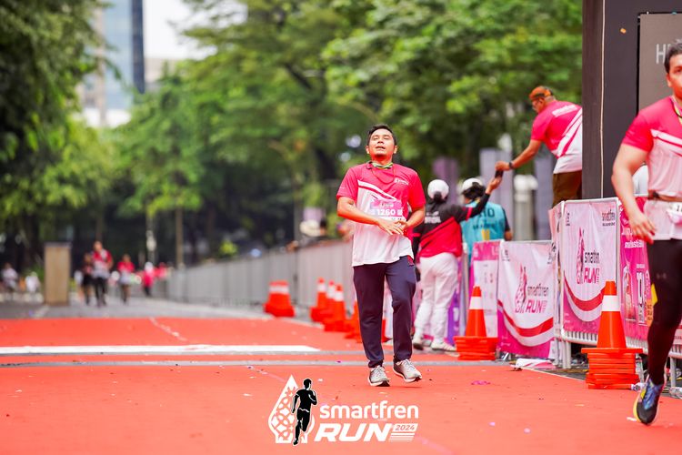 Race photo from Smartfren Run 2024