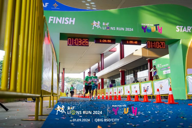 Race photo from BAF LIONS RUN 2024