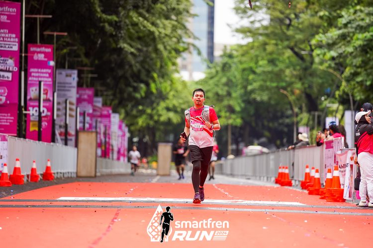 Race photo from Smartfren Run 2024